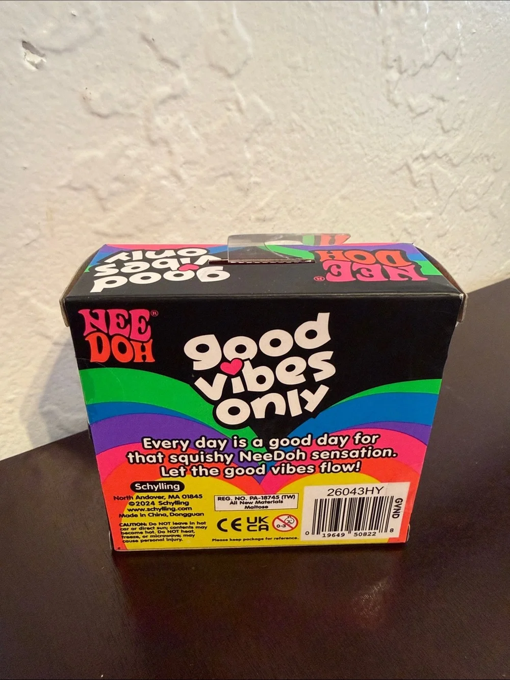 Needoh Good Vibes Only Heart Stress Toy - Pink 